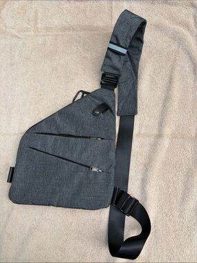 Wander Plus Charcoal Gray Sling Belt Bag